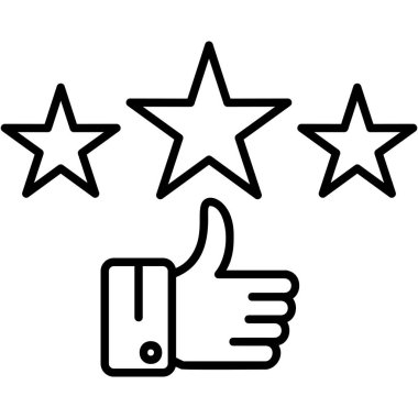 yıldız simgesi, vektör çizimi