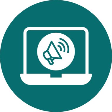 Soyut simge vektör illüstrasyonu pazarlanıyor