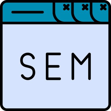 seo modern simgesinin vektör illüstrasyonu