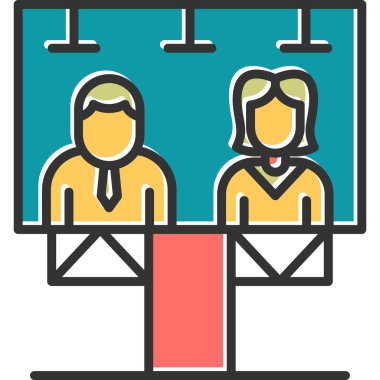 Seçim web simgesi basit illüstrasyon