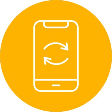 Web simgesini tazele, karıştır basit illüstrasyon