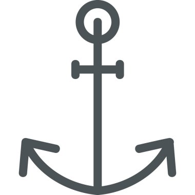 anchor, web icon simple illustration
