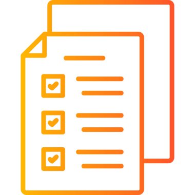 Sınav simgesi, modern tasarım illüstrasyonu