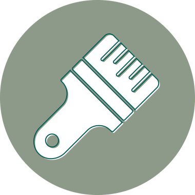 Boya fırçası. Basit resimleme