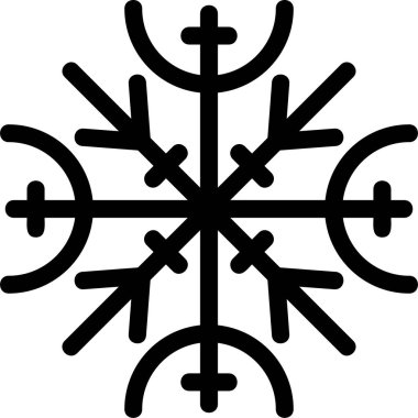 Galdrastafir modern ikon vektör çizimi