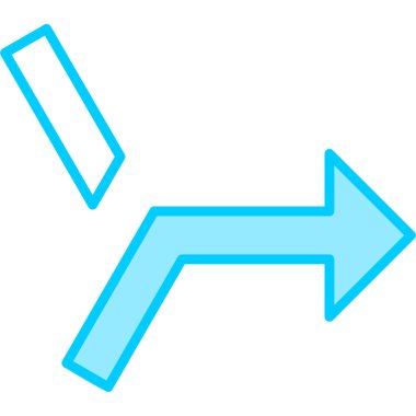 Ok. Web simgesi basit illüstrasyon