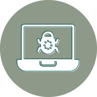 Modern simge, vektör illüstrasyonu hackleniyor