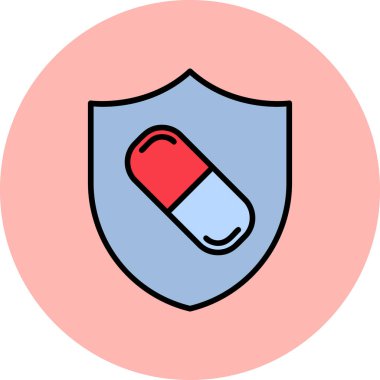 Sağlık hizmetleri web simgesi basit illüstrasyon