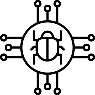 Spyware modern simge vektör çizimi