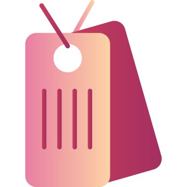 Alışveriş poşeti ikon vektör illüstrasyonu