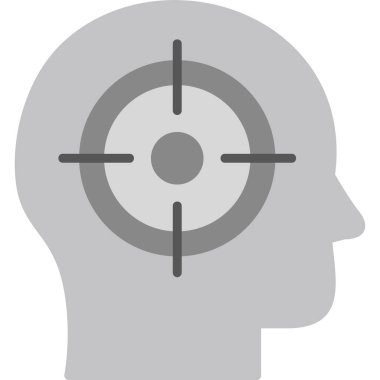 hedef simge vektör illüstrasyonu