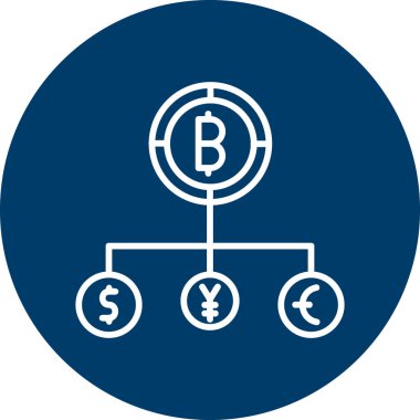 Bitcoin Yapısı düz vektör simgesi