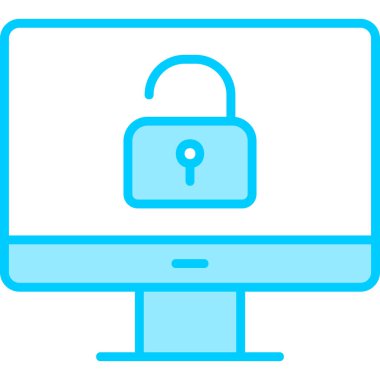 Güvenli olmayan düz vektör simgesi