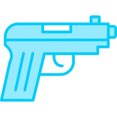 tabanca ikonu, web basit simgesi illüstrasyonu