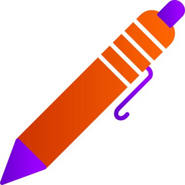 ballpoint pen. web icon simple illustration