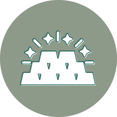 Gold Ingots web simgesi basit bir illüstrasyon