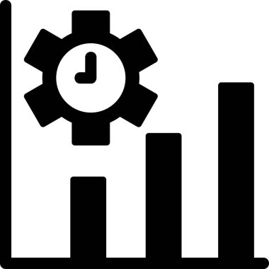 Üretkenlik modern simgesi, vektör illüstrasyonu 