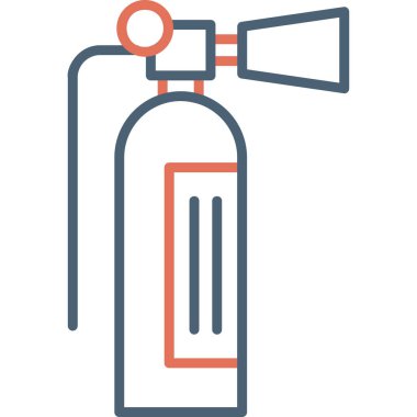 Yangın söndürücü ağ ikonu vektör resimlemesi