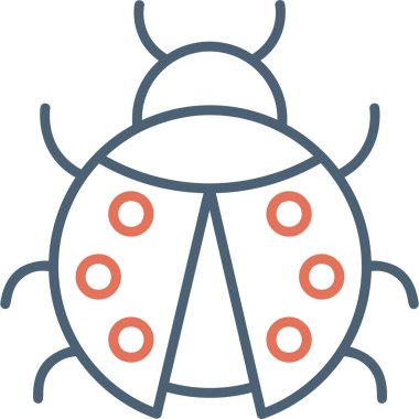 cute ladybird, web icon illustration
