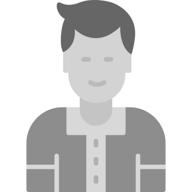 internet user, graphic man logo, simple icon for web page 