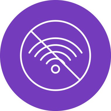 İnternet web simgesi yok basit illüstrasyon