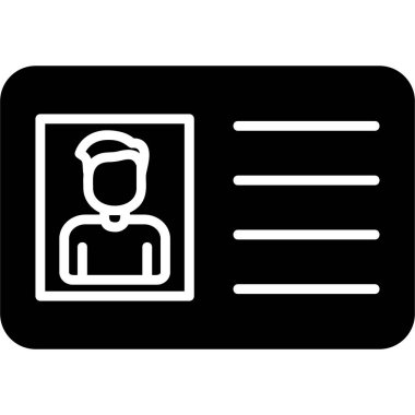 İş Kartları modern simge, vektör illüstrasyonu