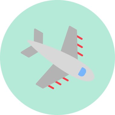 Uçak. Web simgesi basit illüstrasyon