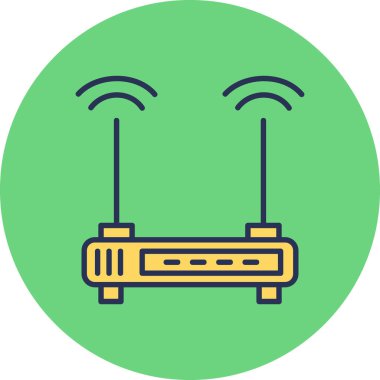 Router modern vector icon illustration