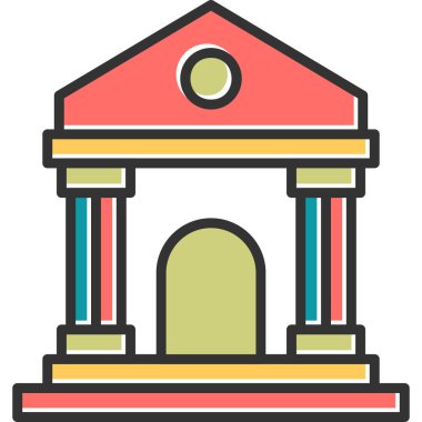 Bina. Web simgesi basit tasarım