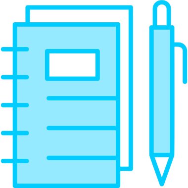 Not defteri web simgesi, vektör çizim