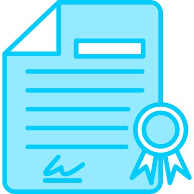 Sertifika. Web simgesi basit tasarım