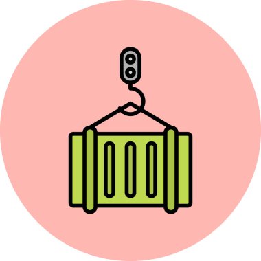 Taşıyıcı modern simgesi, vektör illüstrasyonu