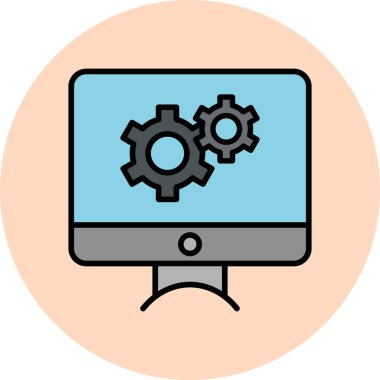 seo modern simgesinin vektör illüstrasyonu