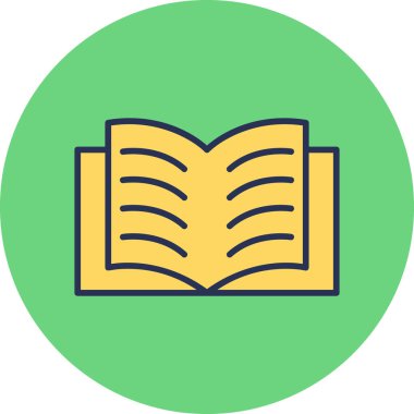 Open Book web icon, vector illustration