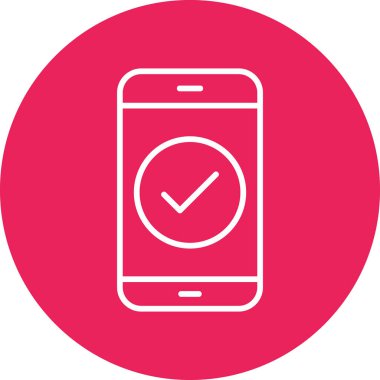 Tamamlanmış görev modern ikon vektör illüstrasyonu