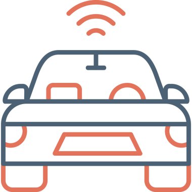 - Araba. Web simgesi basit illüstrasyon