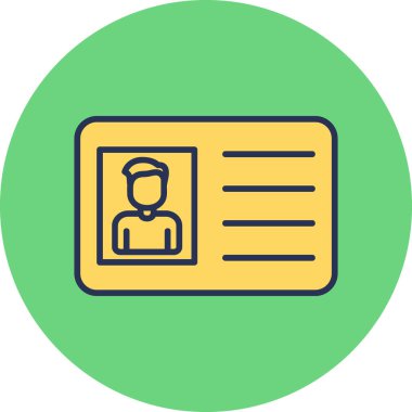 İş Kartları modern simge, vektör illüstrasyonu