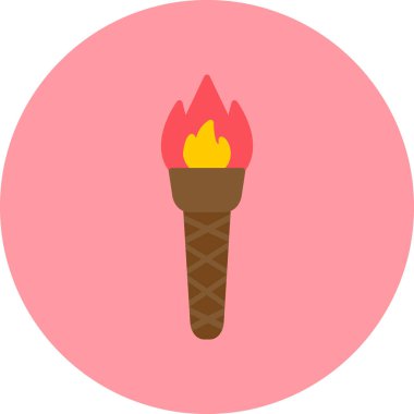 Modern simge vektör illüstrasyonunu yak