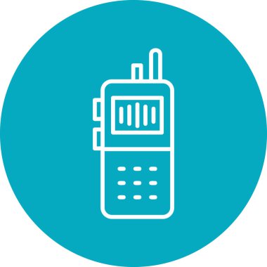 walkie talkie flat icon, simple illustration