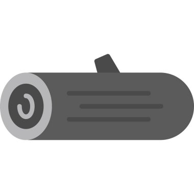 Ahşap kütük. Web basit illüstrasyonu