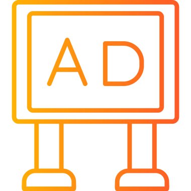 Poster simge vektör çizim