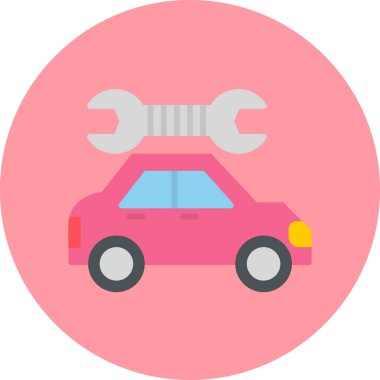 Araba bakımı modern simge, vektör illüstrasyonu