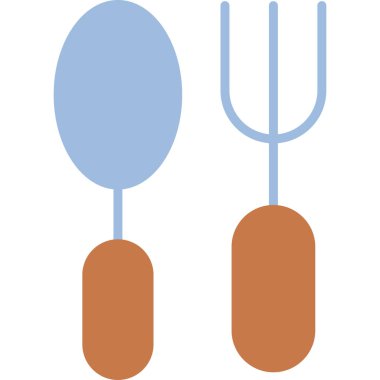 Yiyecek ve denge sembolünün vektör çizimi