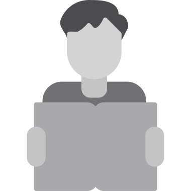 Simge vektör illüstrasyonu öğreniliyor