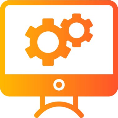 Ayarlar. Web simgesi basit illüstrasyon