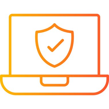 Bilgisayar. Web simgesi basit illüstrasyon