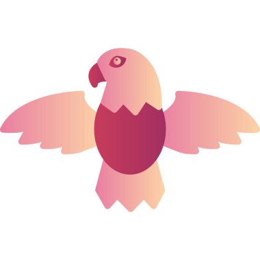 Kartal modern simgesi, vektör illüstrasyonu 