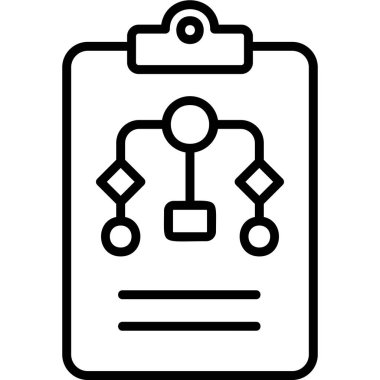 Çalışma akışı modern simgesi, vektör illüstrasyonu 