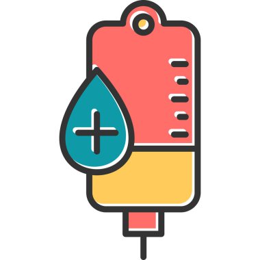 Kan damlası. Basit resimleme