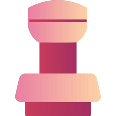 Damga modern simge, vektör illüstrasyonu